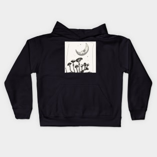 Mushrooms moon Kids Hoodie